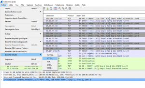 Wireshark extract HTTP objets