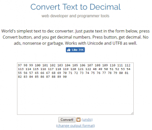 Convert string to dec