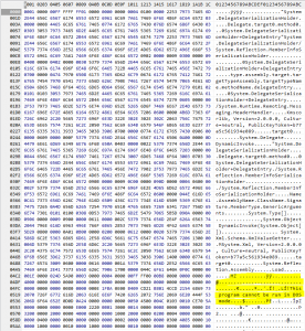 PE header identification