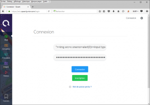 Self-XSS payload QWant Junior