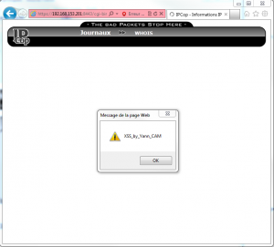 XSS IPCop Internet Explorer fonctionnelle