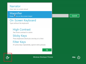 Outils d'accessibilité sous Windows 8