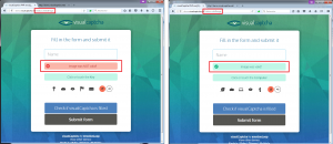 VisualCaptcha demo results