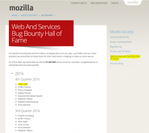 Mozilla Hall of Fame