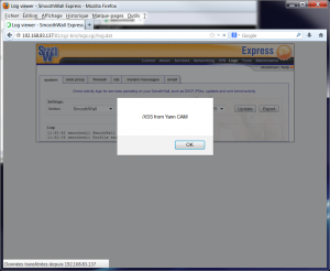 XSS persistante dans les logs